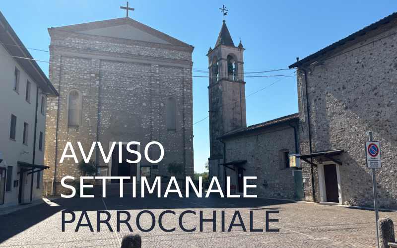 Avviso Settimanale Parrocchiale